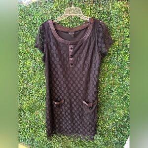 Enfocus Studio Black Polka Dot Dress